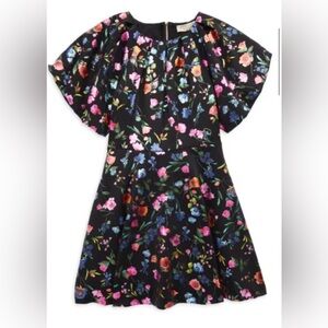 Truly Me Black Floral Kids Formal Dress Size 10